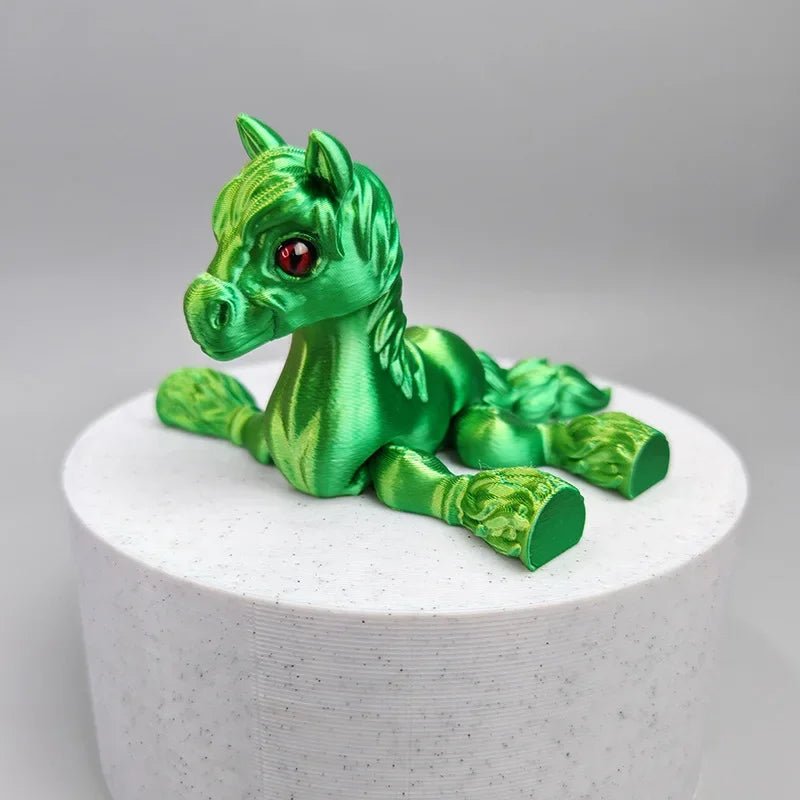 Cheval Articulé Miniature | Jouet Anti - Stress & Décoration Bureau - Impression 3D PLA Jouet 3D - KAWAII FAVIE