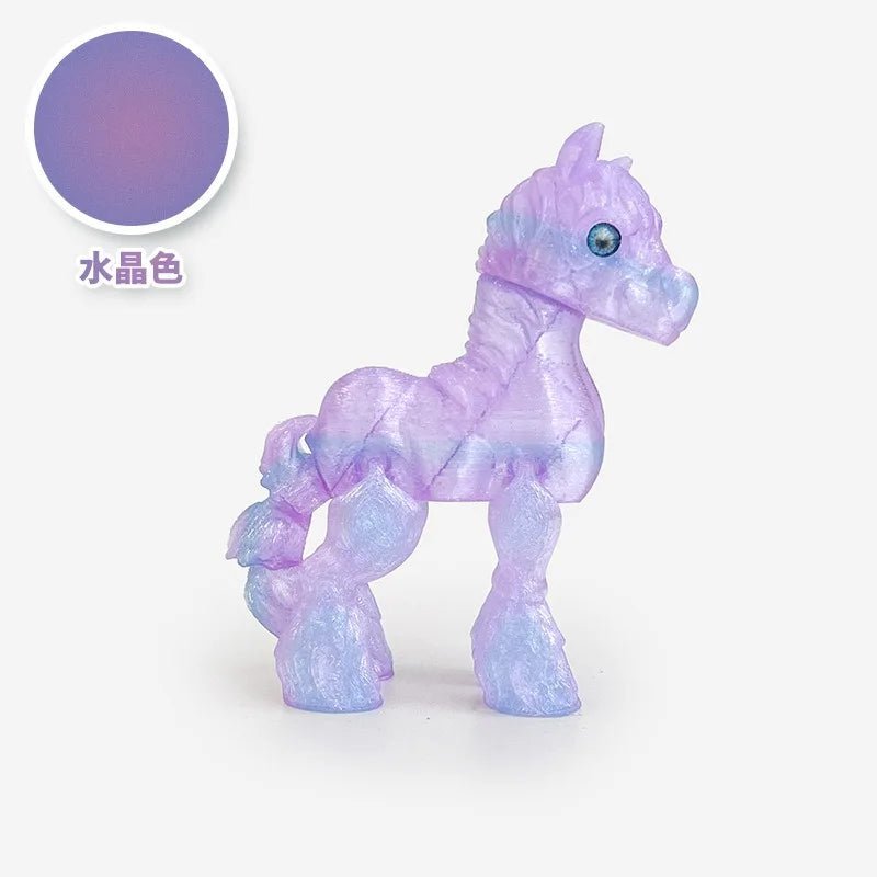 Cheval Articulé Miniature | Jouet Anti - Stress & Décoration Bureau - Impression 3D PLA Jouet 3D - KAWAII FAVIE