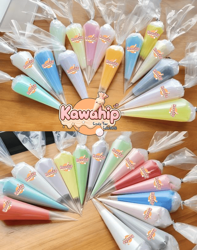 Colle Crème KAWAHIP poche à douille couleurs - 100g KAWAHIP - KAWAII FAVIE