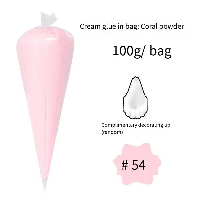 Colle Crème KAWAHIP poche à douille couleurs - 100g KAWAHIP rose - KAWAII FAVIE