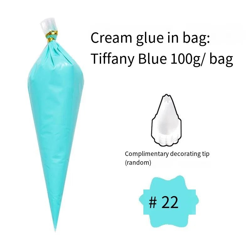 Colle Crème KAWAHIP poche à douille couleurs turquoise - 100g KAWAHIP - KAWAII FAVIE