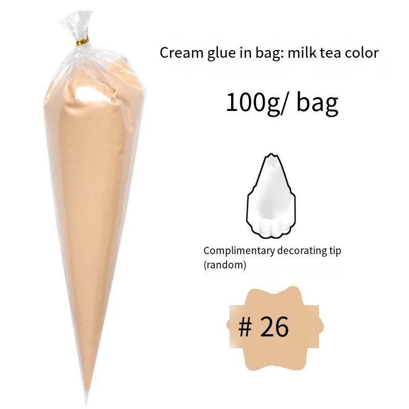 Colle Crème KAWAHIP poche à douille couleurs beige - 100g KAWAHIP - KAWAII FAVIE