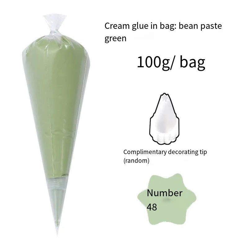 Colle Crème KAWAHIP poche à douille couleurs kaki - 100g KAWAHIP - KAWAII FAVIE