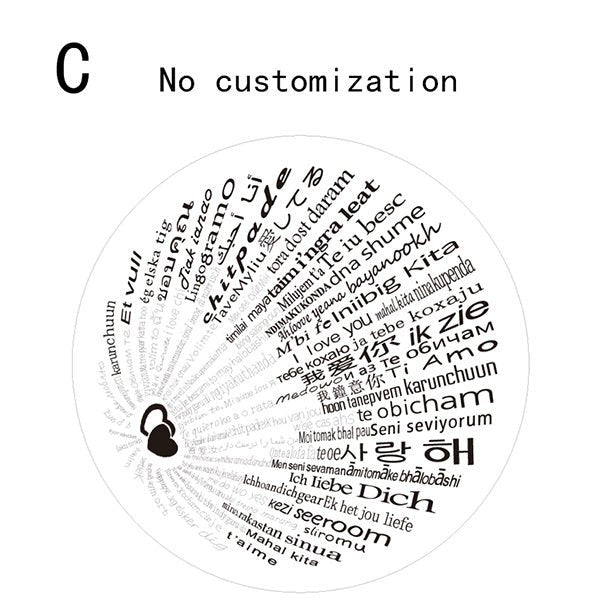 Collier « Amour Projectif » en Argent Sterling 925 | Gravure de Nom & Projection « Je t'aime » - 4 Styles (Ange, Dauphin, Kitty, Love Mom) Necklace - KAWAII FAVIE