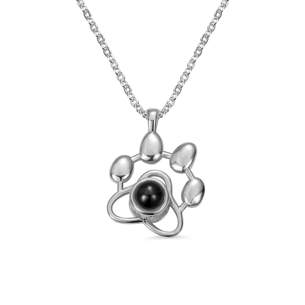 Collier « Patte de Compagnon » Projection Photo | Personnalisable avec la Photo de Votre Animal Necklace - KAWAII FAVIE