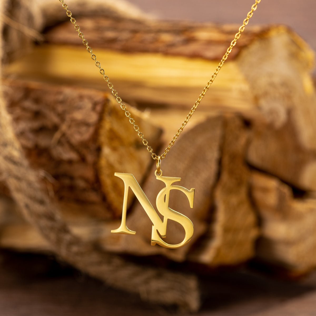 Collier Personnalisé Deux Initiales en Argent 925 | Style Minimaliste - Cadeau Unique pour Elle/Lui Necklace - KAWAII FAVIE