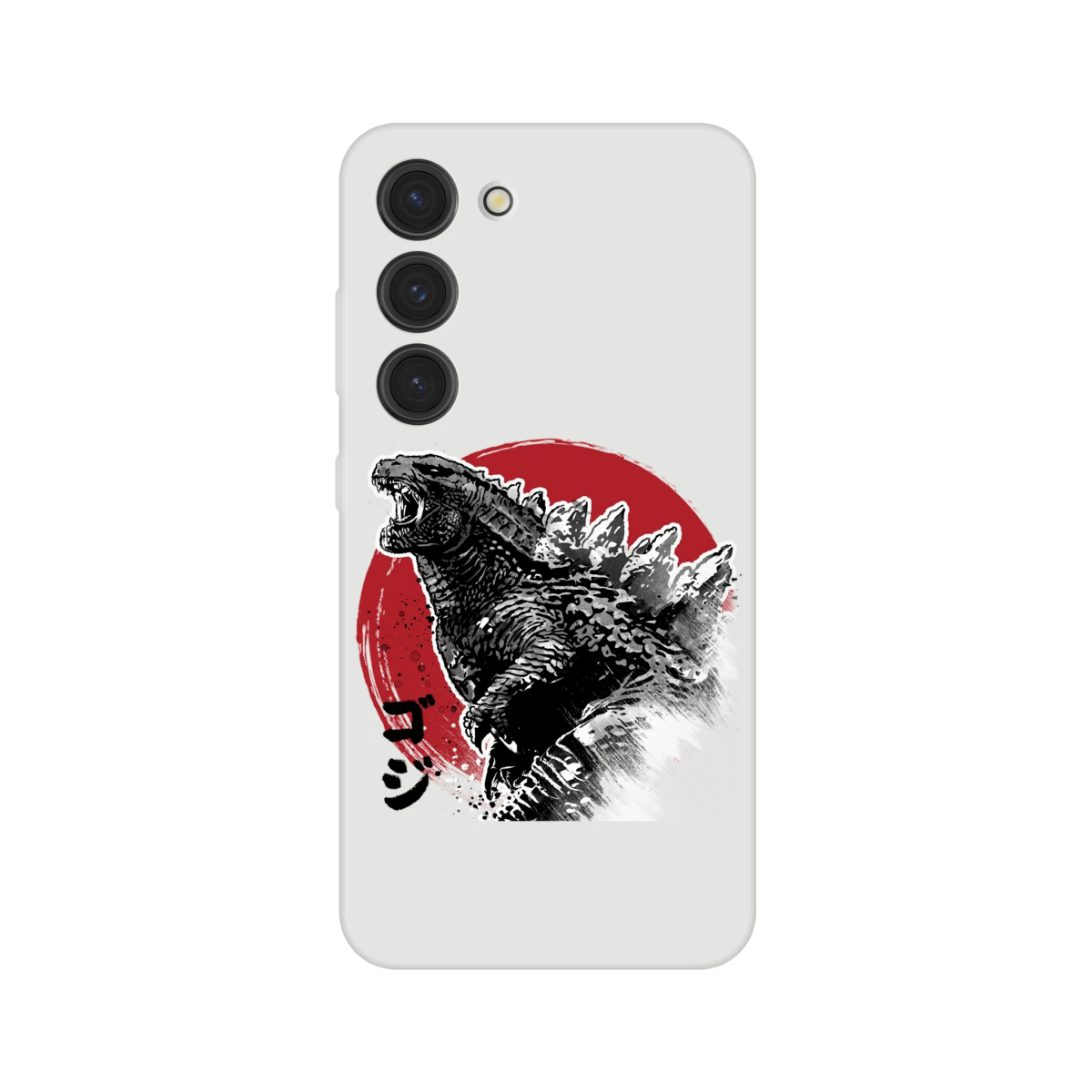 Coque Souple Flexi transparente | Estampe Originale Godzilla & Soleil Rouge | Pour Modèles Récents Coque - KAWAII FAVIE