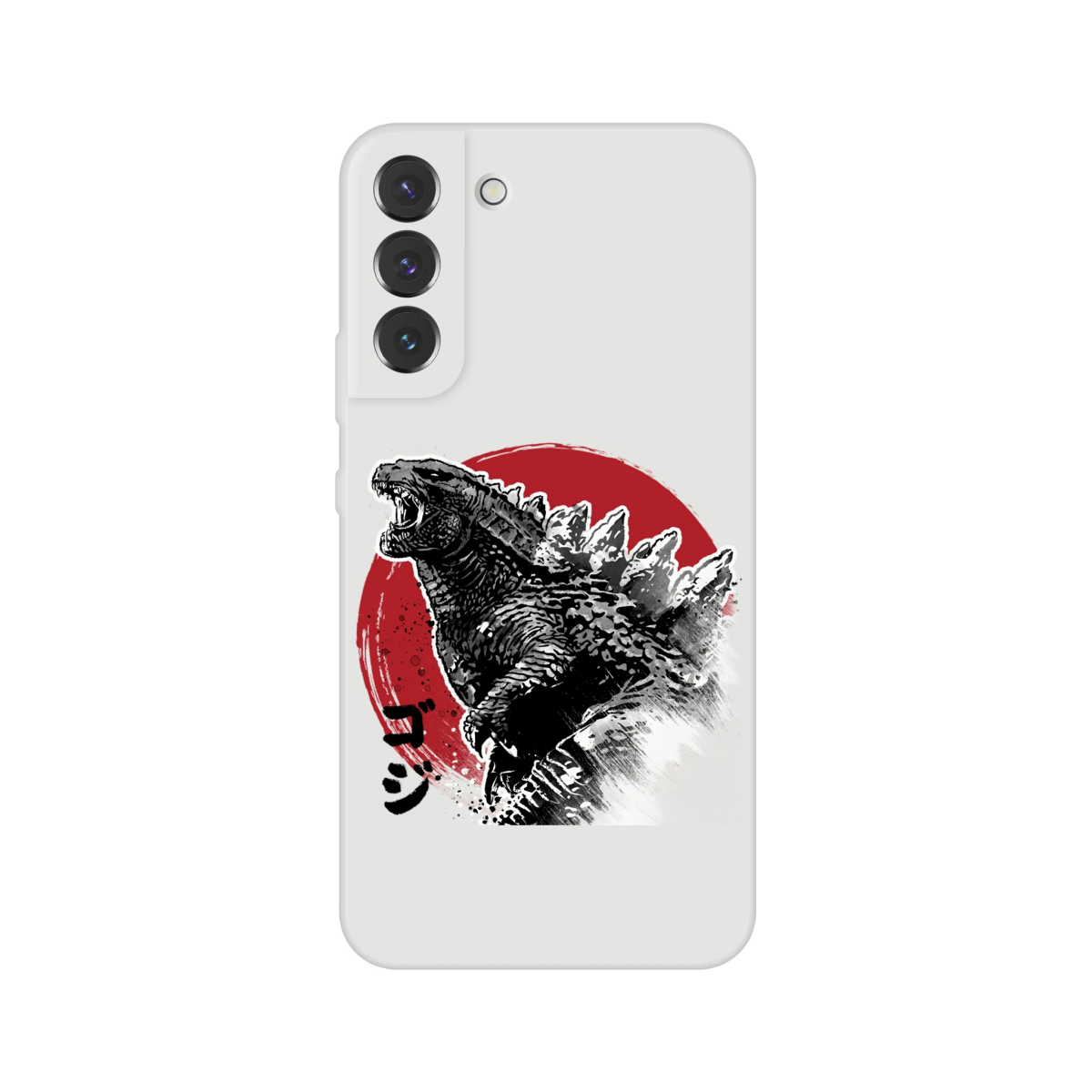 Coque Souple Flexi transparente | Estampe Originale Godzilla & Soleil Rouge | Pour Modèles Récents Coque - KAWAII FAVIE