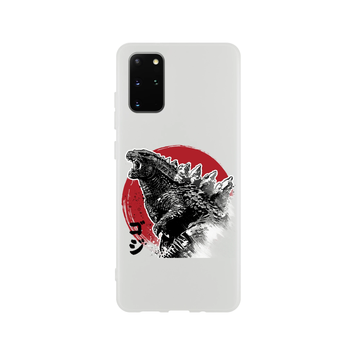 Coque Souple Flexi transparente | Estampe Originale Godzilla & Soleil Rouge | Pour Modèles Récents Coque - KAWAII FAVIE
