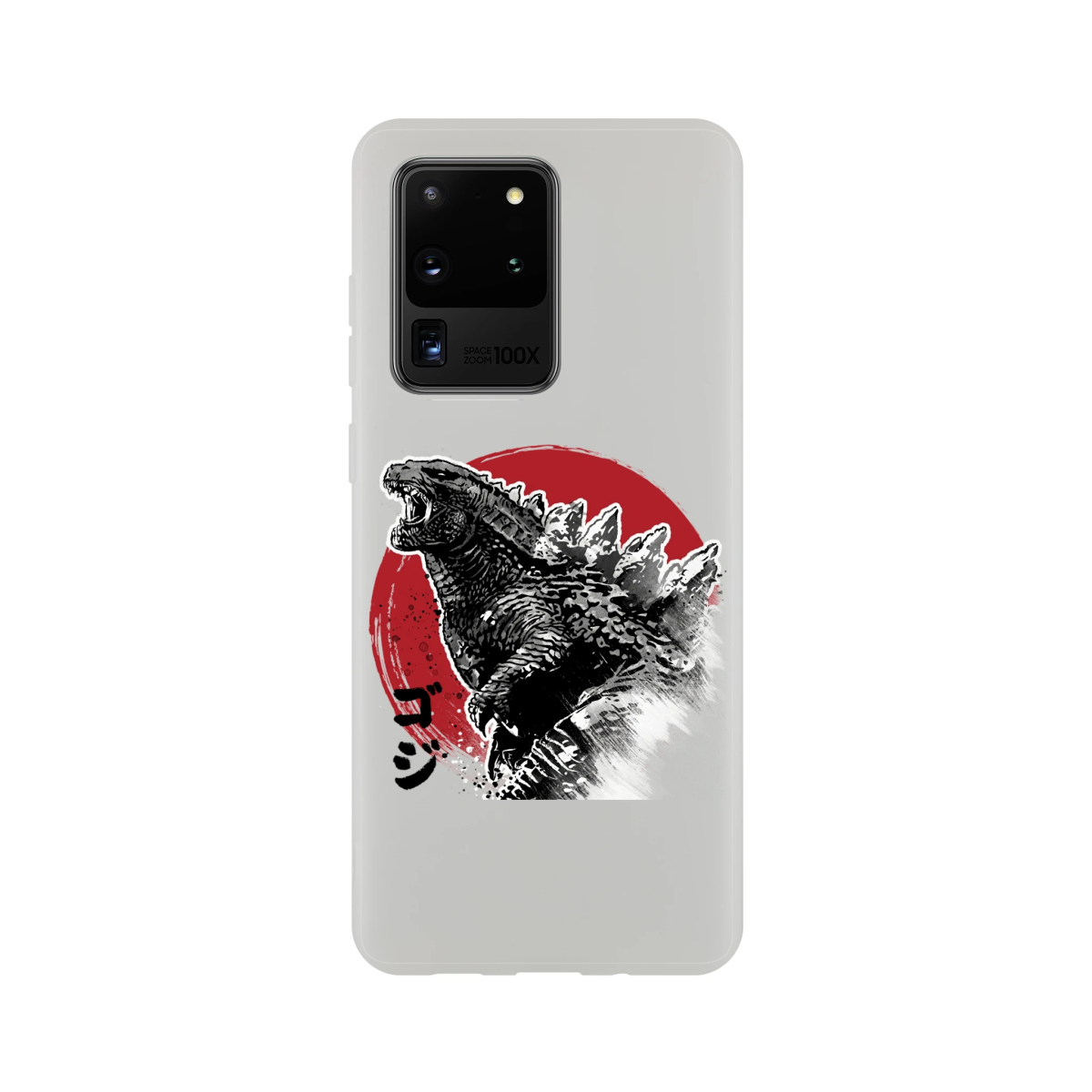 Coque Souple Flexi transparente | Estampe Originale Godzilla & Soleil Rouge | Pour Modèles Récents Coque - KAWAII FAVIE