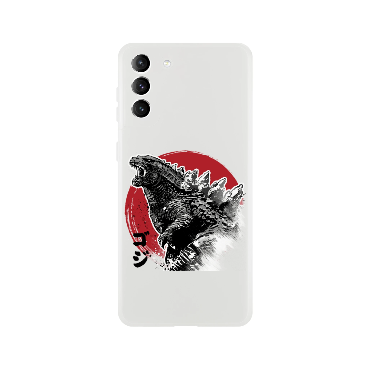 Coque Souple Flexi transparente | Estampe Originale Godzilla & Soleil Rouge | Pour Modèles Récents Coque - KAWAII FAVIE