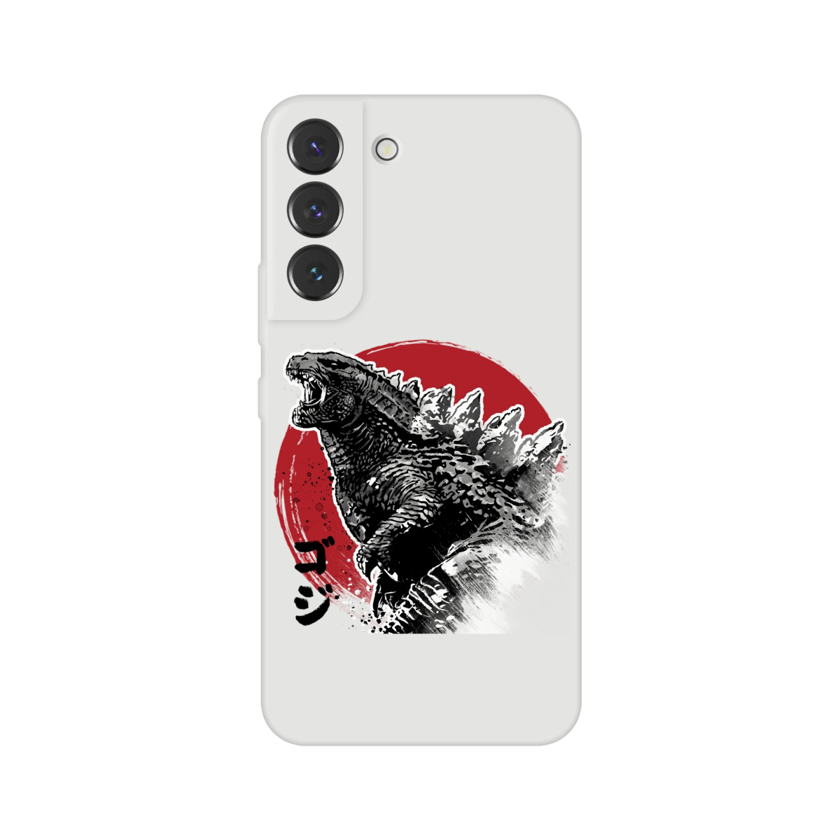 Coque Souple Flexi transparente | Estampe Originale Godzilla & Soleil Rouge | Pour Modèles Récents Coque - KAWAII FAVIE