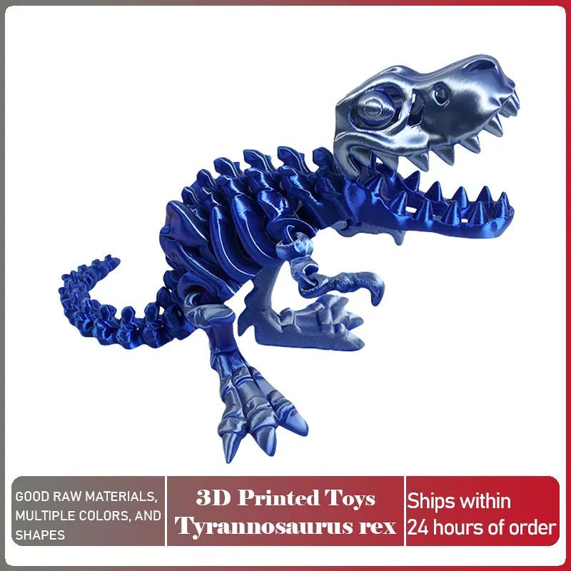 Dinosaure Articulé Modèle 3D | Jouet Créatif et Ornement de Bureau Mobile - Cadeau Enfant Jouet 3D - KAWAII FAVIE