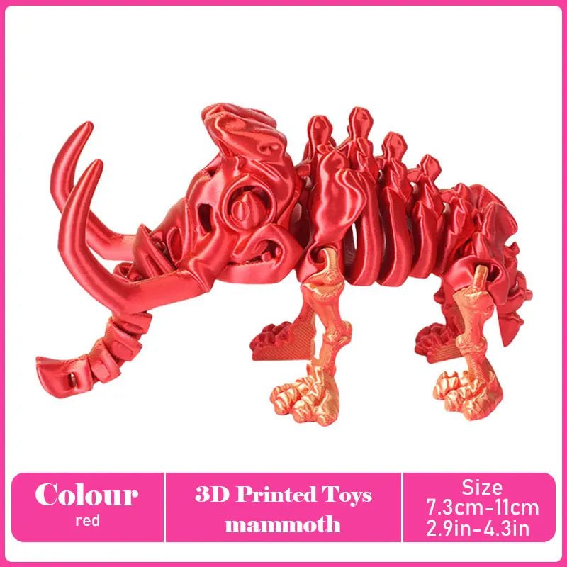 Dinosaure Articulé Modèle 3D | Jouet Créatif et Ornement de Bureau Mobile - Cadeau Enfant Jouet 3D - KAWAII FAVIE