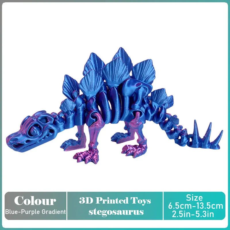 Dinosaure Articulé Modèle 3D | Jouet Créatif et Ornement de Bureau Mobile - Cadeau Enfant Jouet 3D - KAWAII FAVIE