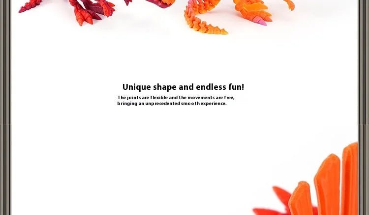 Dinosaure Articulé Modèle 3D | Jouet Créatif et Ornement de Bureau Mobile - Cadeau Enfant Jouet 3D - KAWAII FAVIE