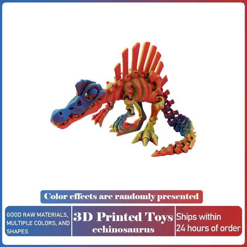 Dinosaure Articulé Modèle 3D | Jouet Créatif et Ornement de Bureau Mobile - Cadeau Enfant Jouet 3D - KAWAII FAVIE