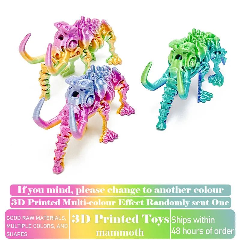 Dinosaure Articulé Modèle 3D | Jouet Créatif et Ornement de Bureau Mobile - Cadeau Enfant Jouet 3D - KAWAII FAVIE