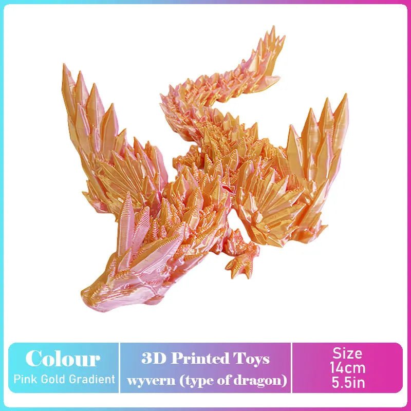 Dinosaure Articulé Modèle 3D | Jouet Créatif et Ornement de Bureau Mobile - Cadeau Enfant Jouet 3D - KAWAII FAVIE