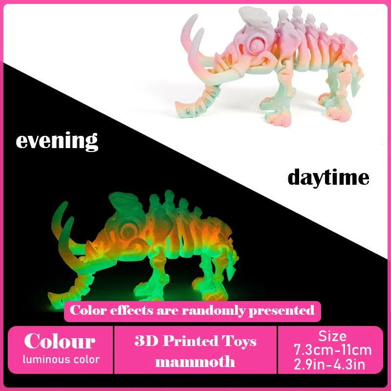 Dinosaure Articulé Modèle 3D | Jouet Créatif et Ornement de Bureau Mobile - Cadeau Enfant Jouet 3D - KAWAII FAVIE