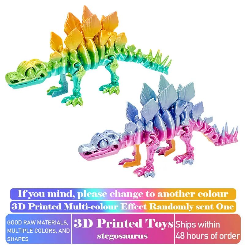 Dinosaure Articulé Modèle 3D | Jouet Créatif et Ornement de Bureau Mobile - Cadeau Enfant Jouet 3D - KAWAII FAVIE