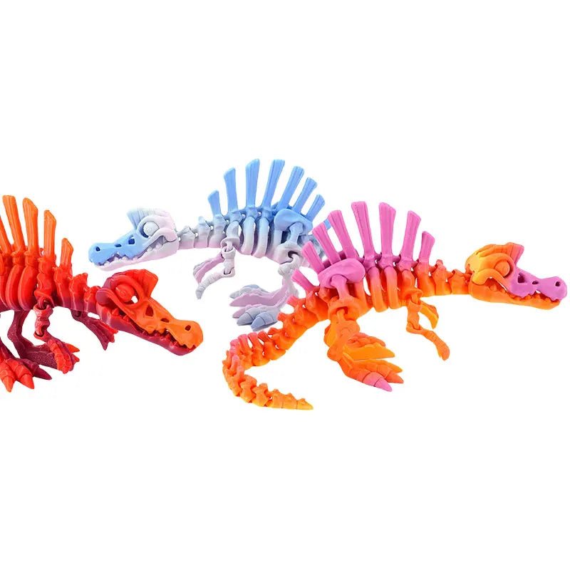 Dinosaure Articulé Modèle 3D | Jouet Créatif et Ornement de Bureau Mobile - Cadeau Enfant Jouet 3D - KAWAII FAVIE