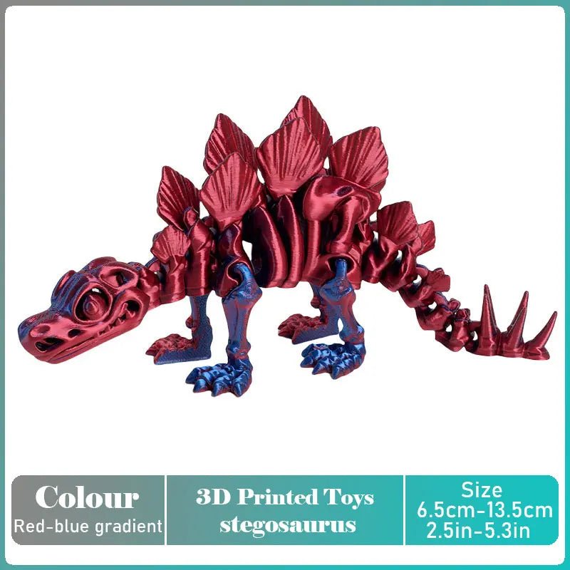 Dinosaure Articulé Modèle 3D | Jouet Créatif et Ornement de Bureau Mobile - Cadeau Enfant Jouet 3D - KAWAII FAVIE