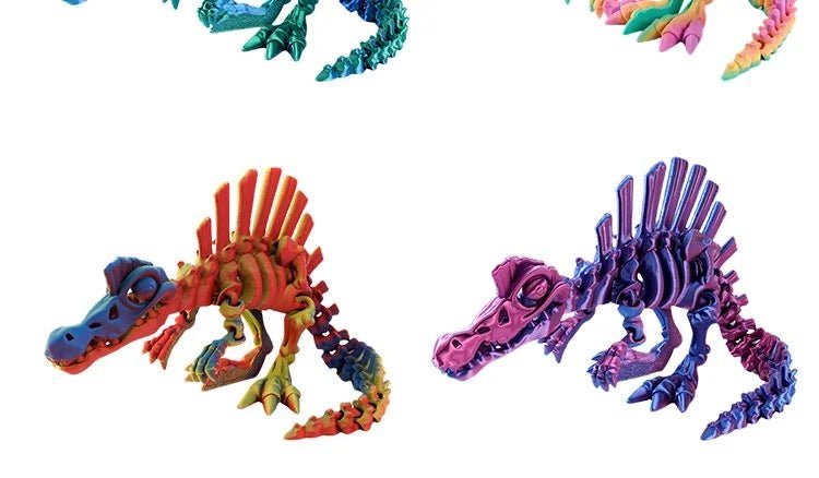 Dinosaure Articulé Modèle 3D | Jouet Créatif et Ornement de Bureau Mobile - Cadeau Enfant Jouet 3D - KAWAII FAVIE