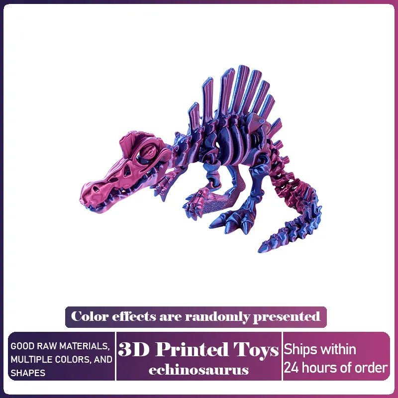 Dinosaure Articulé Modèle 3D | Jouet Créatif et Ornement de Bureau Mobile - Cadeau Enfant Jouet 3D - KAWAII FAVIE