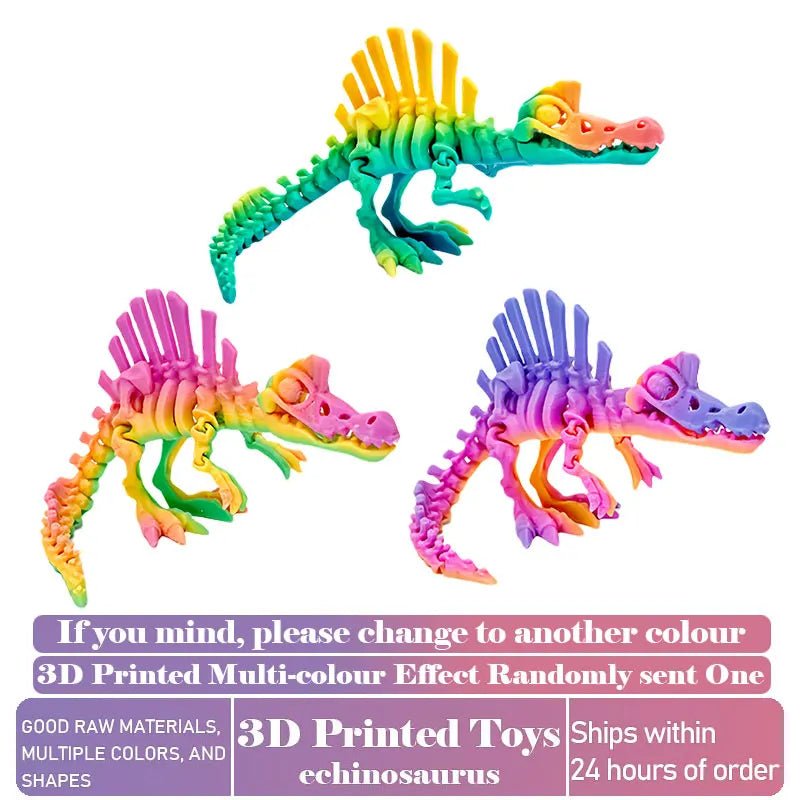 Dinosaure Articulé Modèle 3D | Jouet Créatif et Ornement de Bureau Mobile - Cadeau Enfant Jouet 3D - KAWAII FAVIE