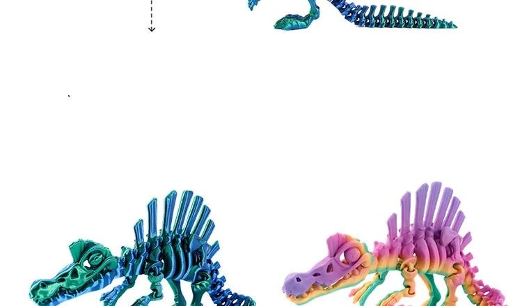 Dinosaure Articulé Modèle 3D | Jouet Créatif et Ornement de Bureau Mobile - Cadeau Enfant Jouet 3D - KAWAII FAVIE