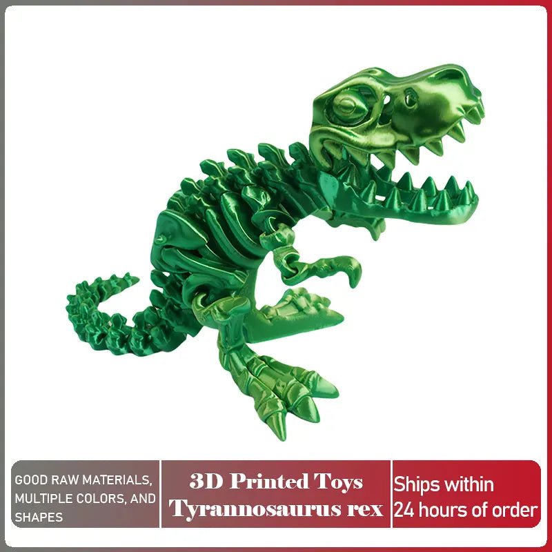Dinosaure Articulé Modèle 3D | Jouet Créatif et Ornement de Bureau Mobile - Cadeau Enfant Jouet 3D - KAWAII FAVIE