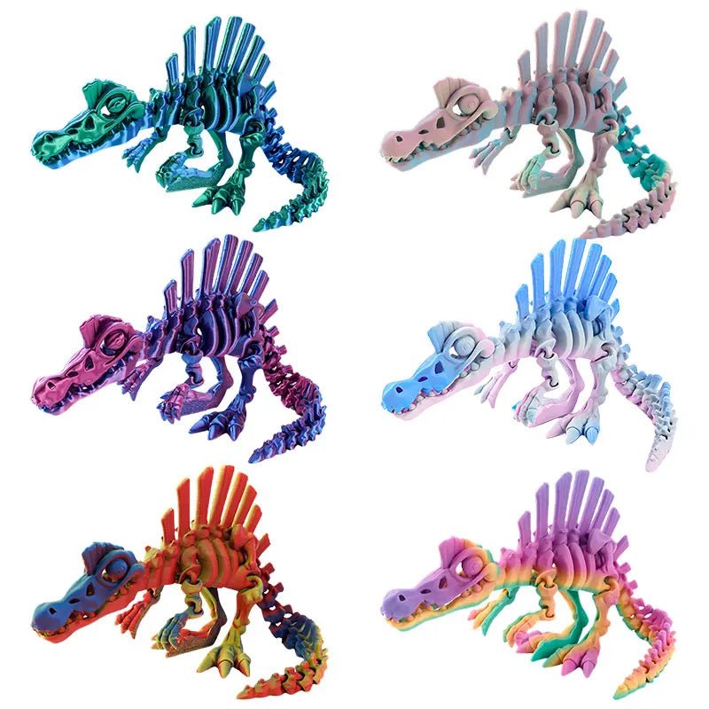 Dinosaure Articulé Modèle 3D | Jouet Créatif et Ornement de Bureau Mobile - Cadeau Enfant Jouet 3D - KAWAII FAVIE