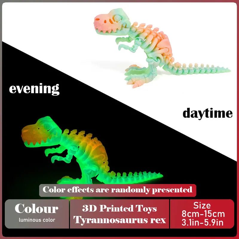 Dinosaure Articulé Modèle 3D | Jouet Créatif et Ornement de Bureau Mobile - Cadeau Enfant Jouet 3D - KAWAII FAVIE
