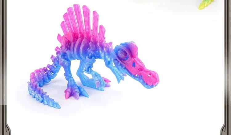 Dinosaure Articulé Modèle 3D | Jouet Créatif et Ornement de Bureau Mobile - Cadeau Enfant Jouet 3D - KAWAII FAVIE