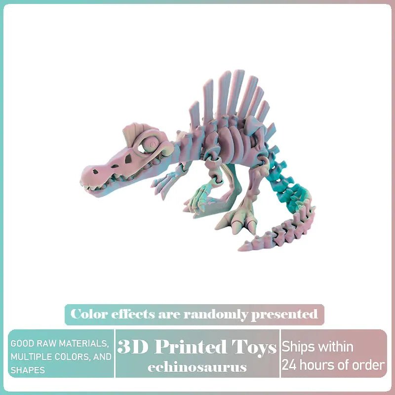 Dinosaure Articulé Modèle 3D | Jouet Créatif et Ornement de Bureau Mobile - Cadeau Enfant Jouet 3D - KAWAII FAVIE