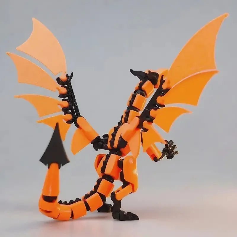 Dragon Articulé 3D PLA | Décoration Bureau Flexible, Bijou Créatif - Cadeau Noël & Halloween Jouet 3D - KAWAII FAVIE