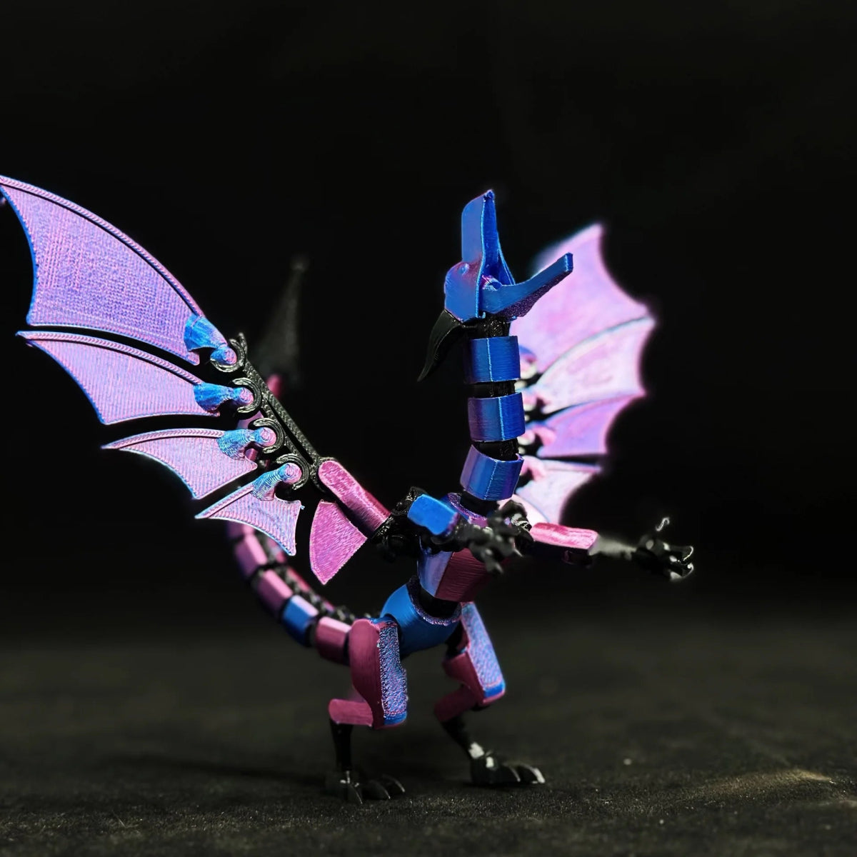 Dragon Articulé 3D PLA | Décoration Bureau Flexible, Bijou Créatif - Cadeau Noël & Halloween Jouet 3D - KAWAII FAVIE