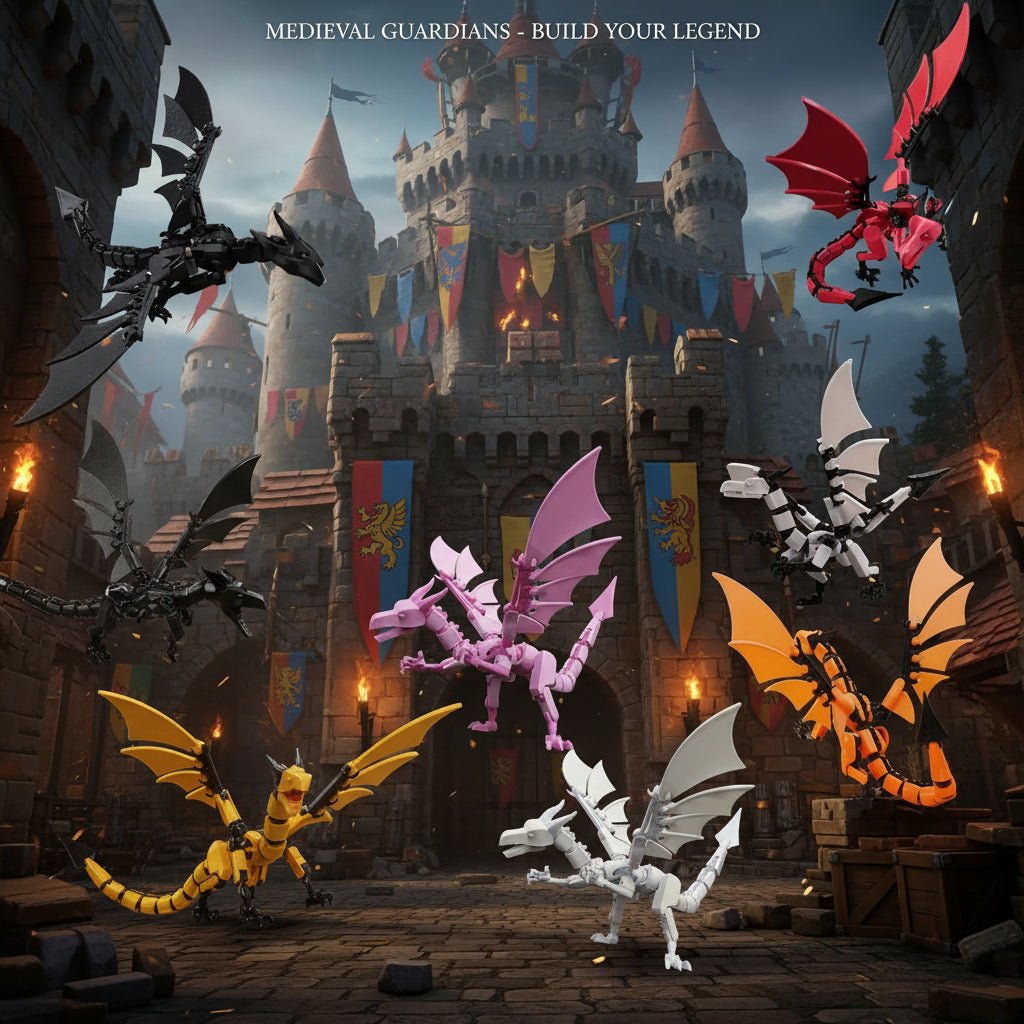 Dragon Articulé 3D PLA | Décoration Bureau Flexible, Bijou Créatif - Cadeau Noël & Halloween Jouet 3D - KAWAII FAVIE