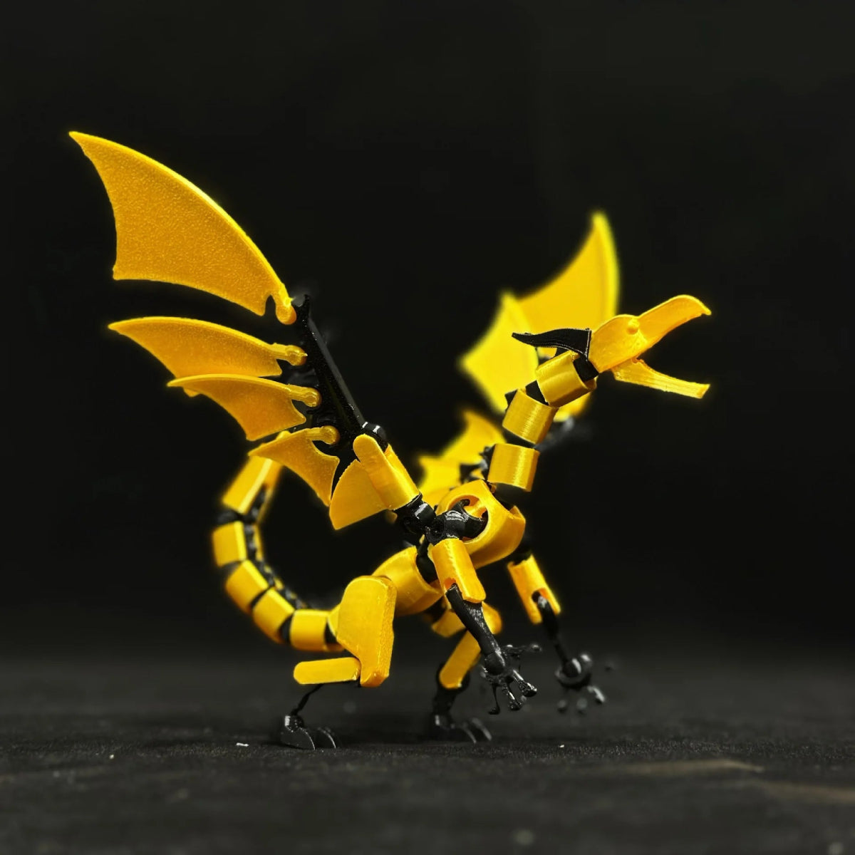 Dragon Articulé 3D PLA | Décoration Bureau Flexible, Bijou Créatif - Cadeau Noël & Halloween Jouet 3D - KAWAII FAVIE