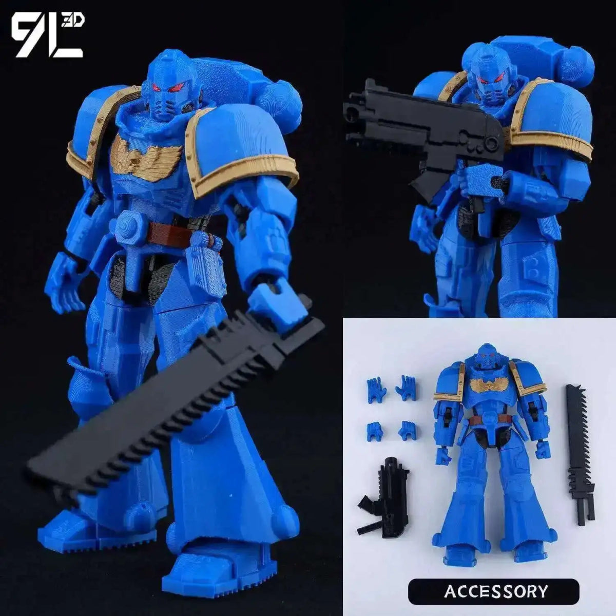 Figurine Action 9L3D Articulée 13cm | Modèle Collection Personnage de Jeu - Pièces Interchangeables | Impression 3D Jouet 3D - KAWAII FAVIE