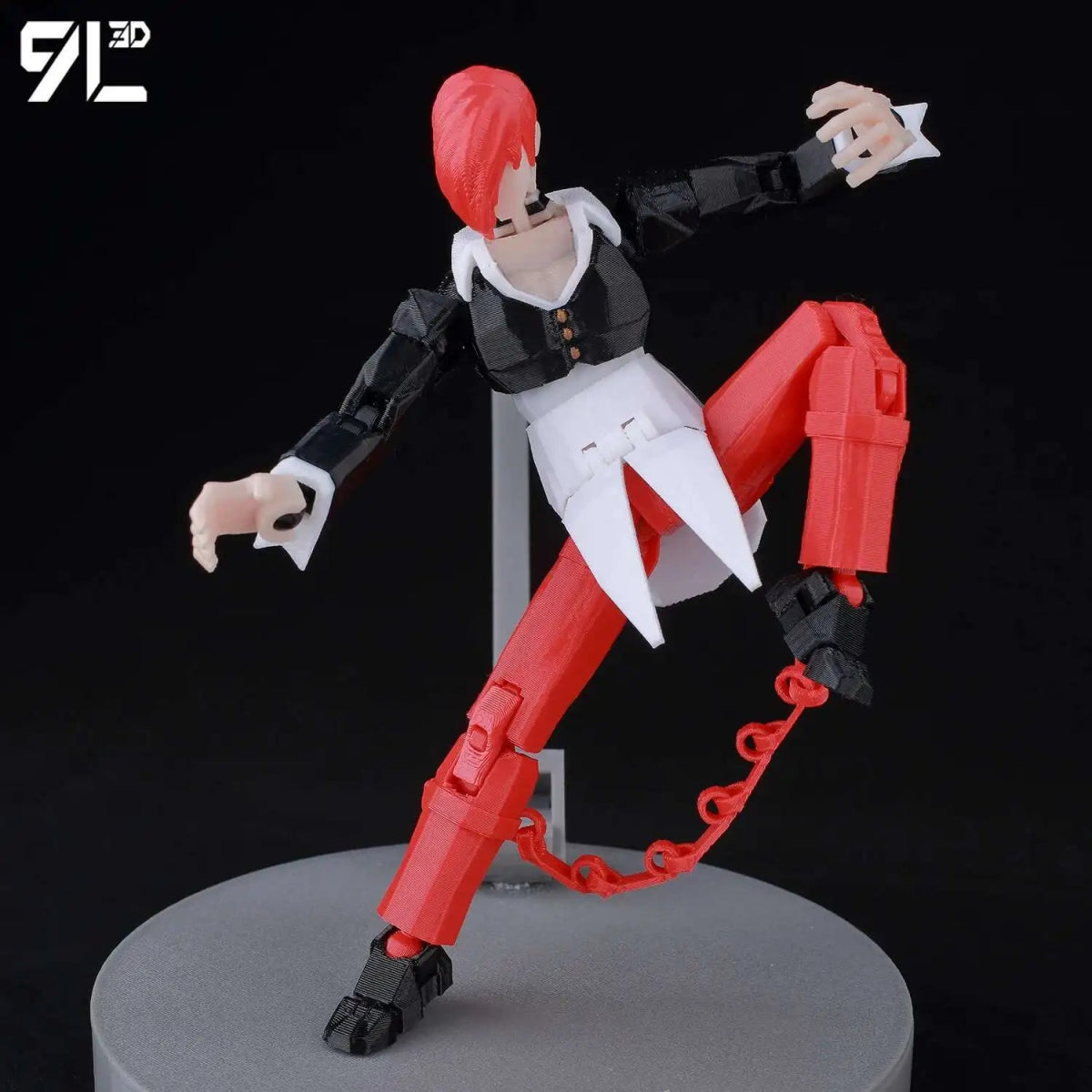 Figurine Action 9L3D Articulée 13cm | Modèle Collection Personnage de Jeu - Pièces Interchangeables | Impression 3D Jouet 3D - KAWAII FAVIE