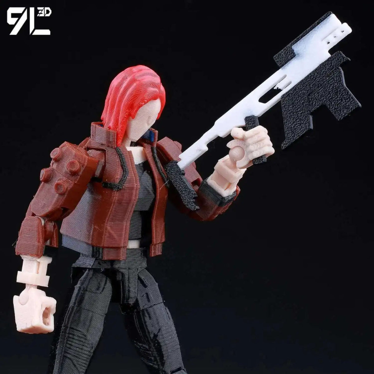 Figurine Action 9L3D Articulée 13cm | Modèle Collection Personnage de Jeu - Pièces Interchangeables | Impression 3D Jouet 3D - KAWAII FAVIE