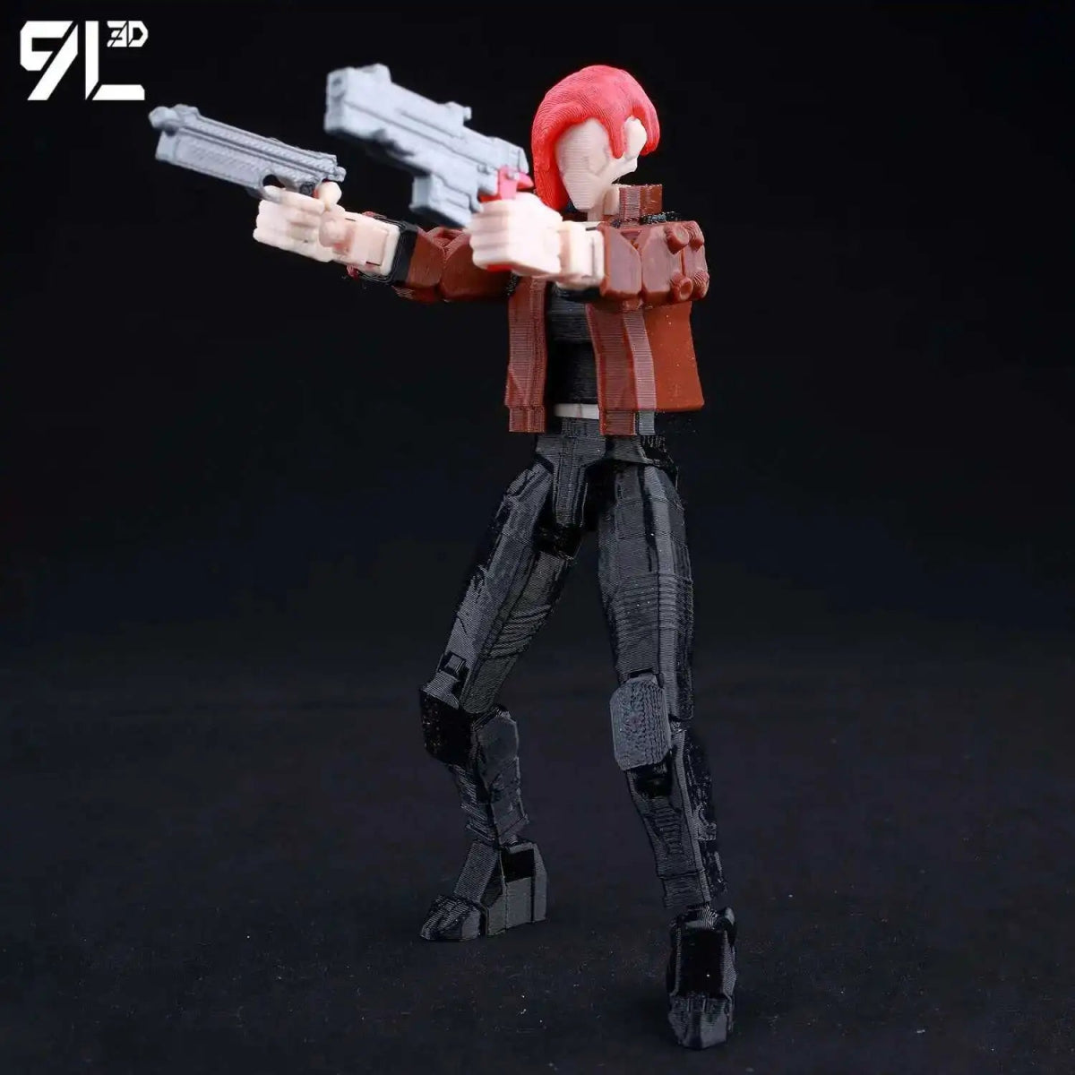 Figurine Action 9L3D Articulée 13cm | Modèle Collection Personnage de Jeu - Pièces Interchangeables | Impression 3D Jouet 3D - KAWAII FAVIE