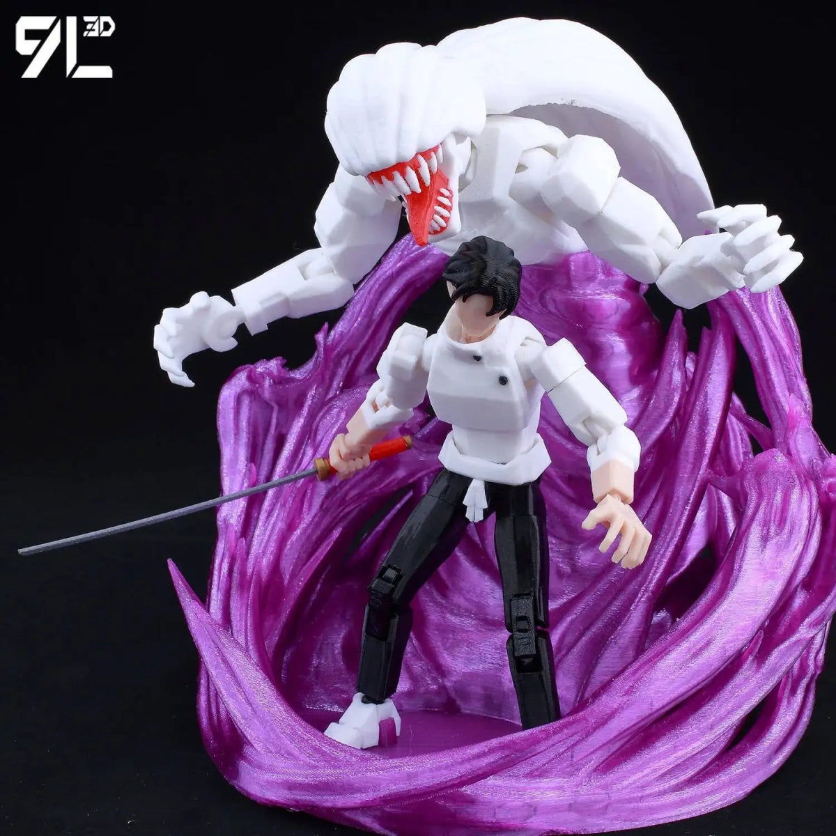 Figurine Articulée 3D Jujutsu Kaisen 13+ cm | Fushiguro Toji, Gojo Satoru, Yuji - Pièces Interchangeables | Impression 3D Jouet 3D - KAWAII FAVIE