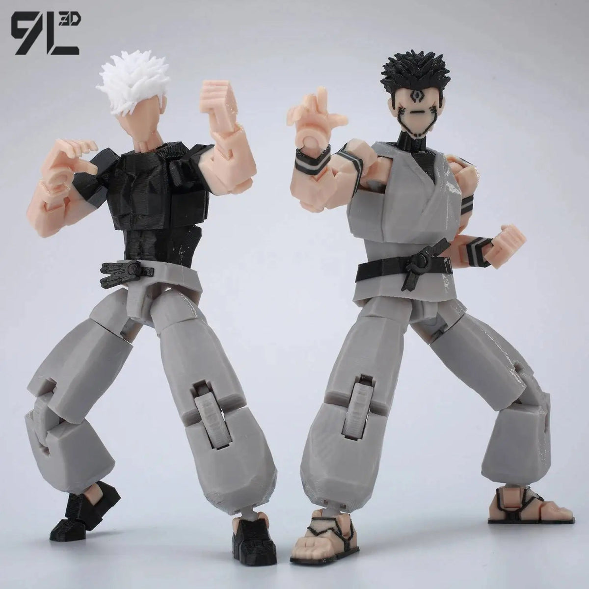 Figurine Articulée 3D Jujutsu Kaisen 13+ cm | Fushiguro Toji, Gojo Satoru, Yuji - Pièces Interchangeables | Impression 3D Jouet 3D - KAWAII FAVIE