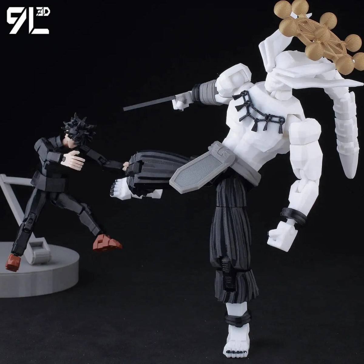 Figurine Articulée 3D Jujutsu Kaisen 13+ cm | Fushiguro Toji, Gojo Satoru, Yuji - Pièces Interchangeables | Impression 3D Jouet 3D - KAWAII FAVIE