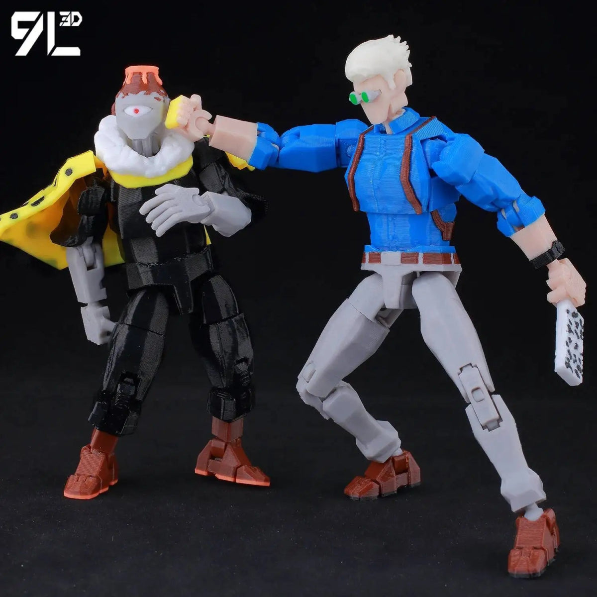 Figurine Articulée 3D Jujutsu Kaisen 13+ cm | Fushiguro Toji, Gojo Satoru, Yuji - Pièces Interchangeables | Impression 3D Jouet 3D - KAWAII FAVIE