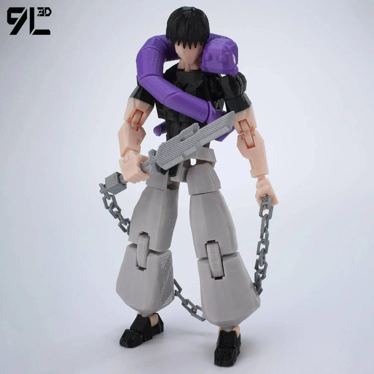 Figurine Articulée 3D Jujutsu Kaisen 13+ cm | Fushiguro Toji, Gojo Satoru, Yuji - Pièces Interchangeables | Impression 3D Jouet 3D - KAWAII FAVIE