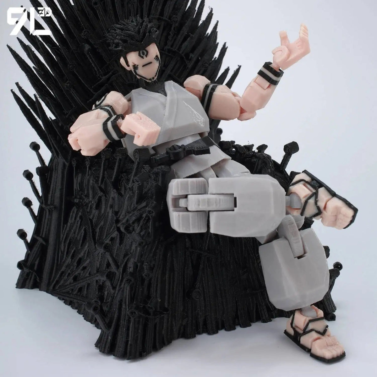 Figurine Articulée 3D Jujutsu Kaisen 13+ cm | Fushiguro Toji, Gojo Satoru, Yuji - Pièces Interchangeables | Impression 3D Jouet 3D - KAWAII FAVIE